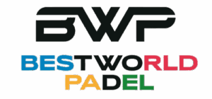Best World Padel Logo mit buntem Schriftzug.